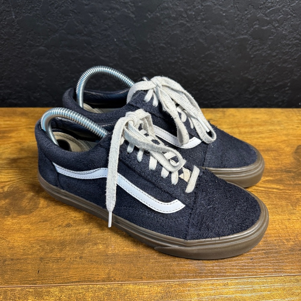 Vans Old Skool 508731 Navy Blue Suede Gum Sole Skate Shoes Womens 7.5 Mens 6.0